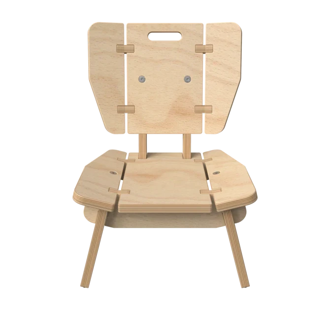Houten lounge stoel voor kinderen | IKC Kindermeubels