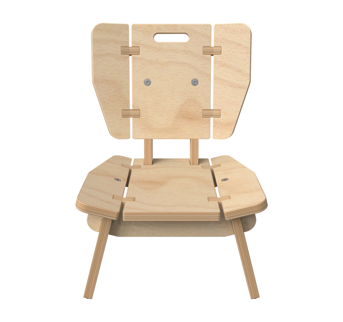 Houten lounge stoel voor kinderen | IKC Kindermeubels