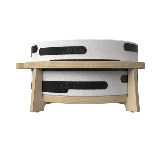 Houten krukje voor kinderen speciaal ontworpen voor de softplay zitkussens | IKC Kindermeubels