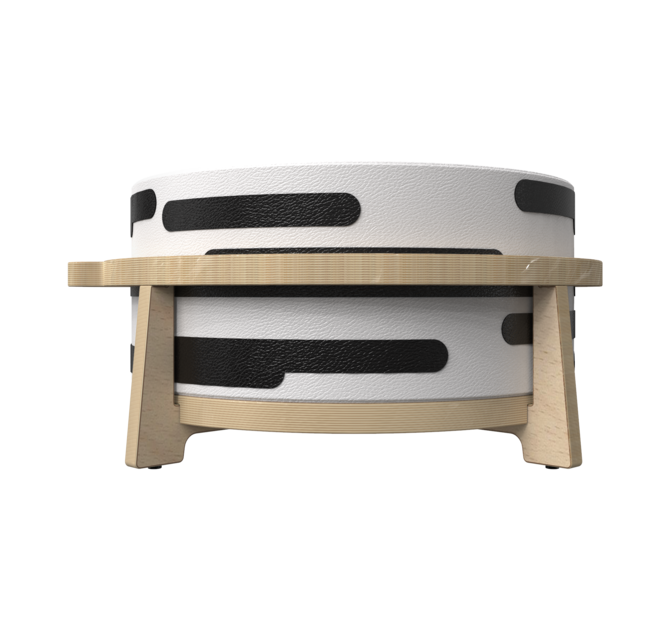 Houten krukje voor kinderen speciaal ontworpen voor de softplay zitkussens | IKC Kindermeubels