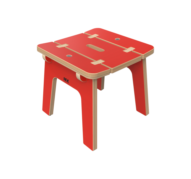 Rode houten kinderkrukjes | IKC Kindermeubels