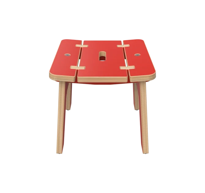 Rode houten kinderkrukjes | IKC Kindermeubels