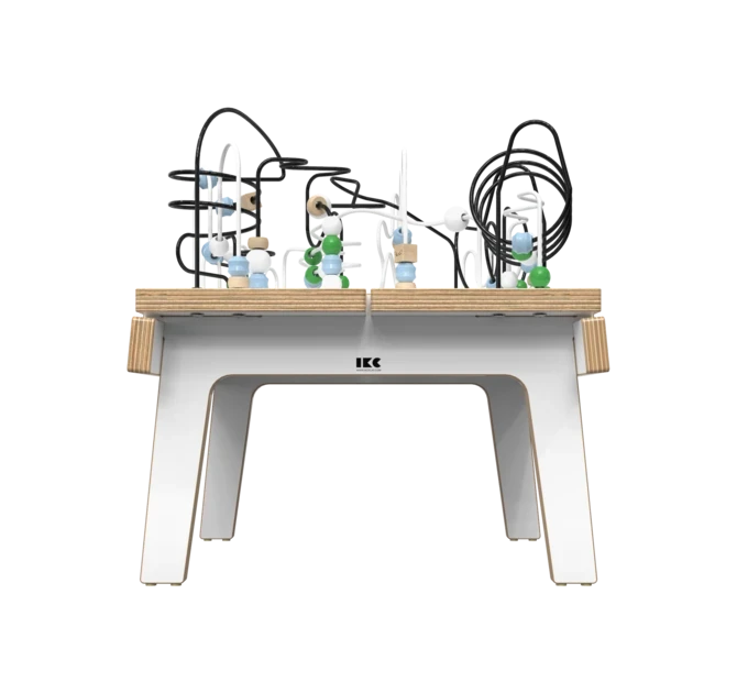 Wit houten kralentafel voor kinderen | IKC Kindermeubels