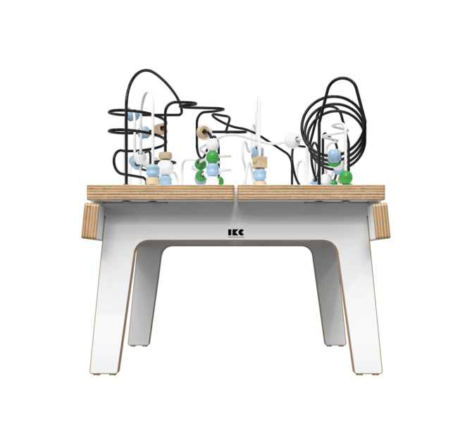Wit houten kralentafel voor kinderen | IKC Kindermeubels