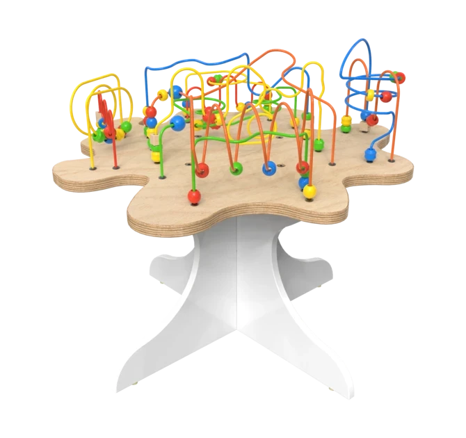 Spelenderwijs de fijne motoriek verbeteren met de kralentafel | IKC Speelsystemen