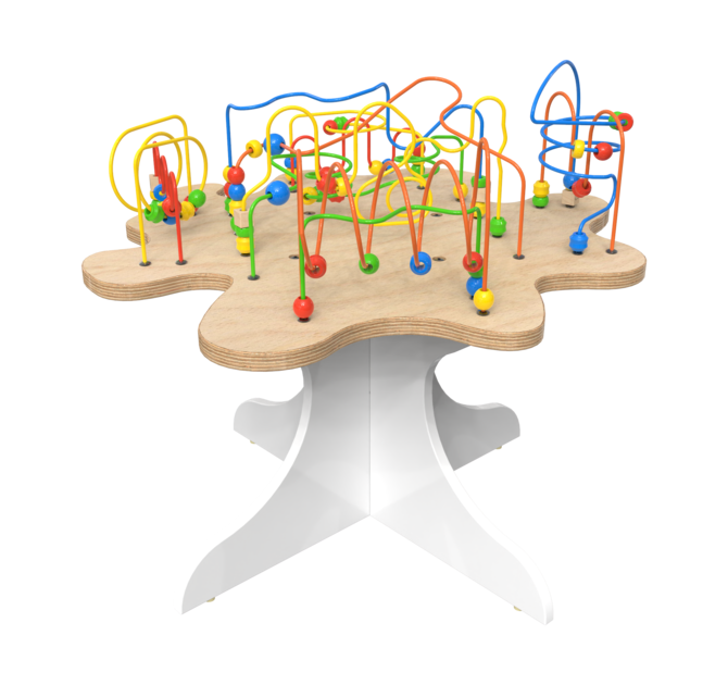 Spelenderwijs de fijne motoriek verbeteren met de kralentafel | IKC Speelsystemen