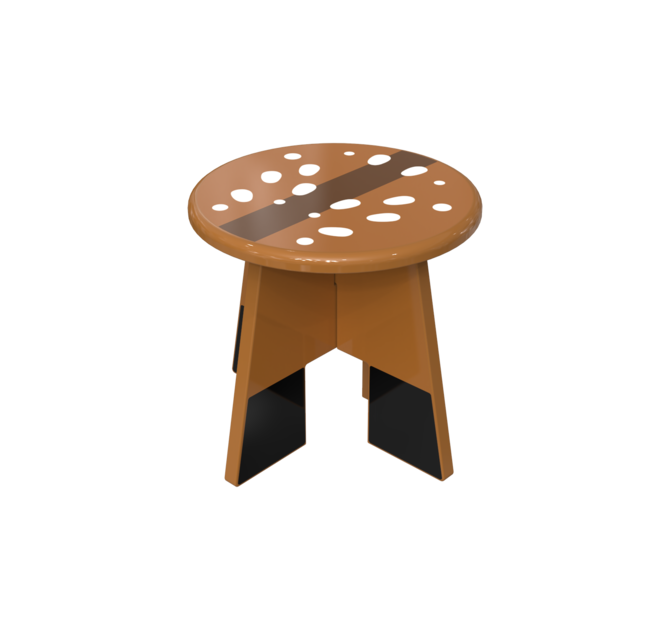 Het herten kinderkrukje uit de dierenserie is perfect voor elke kinderhoek | IKC kindermeubels