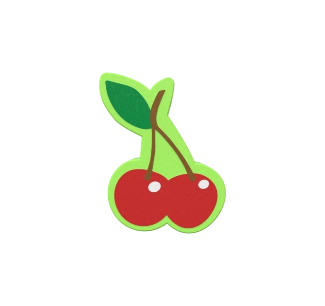 De Softplay Cherry is een handgemaakt zacht zitmeubel voor uw kinderhoek