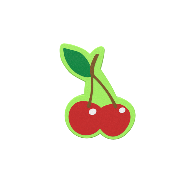 De Softplay Cherry is een handgemaakt zacht zitmeubel voor uw kinderhoek