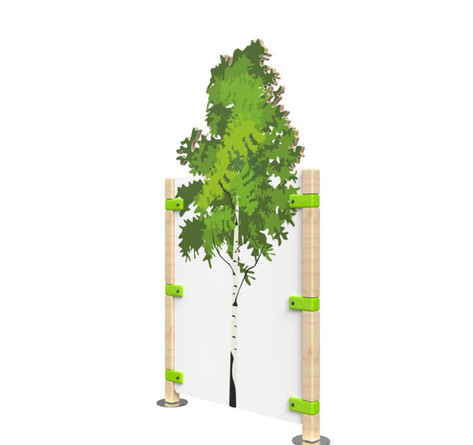 Hekwerk voor kinderhoek met een boom | IKC Hekwerken