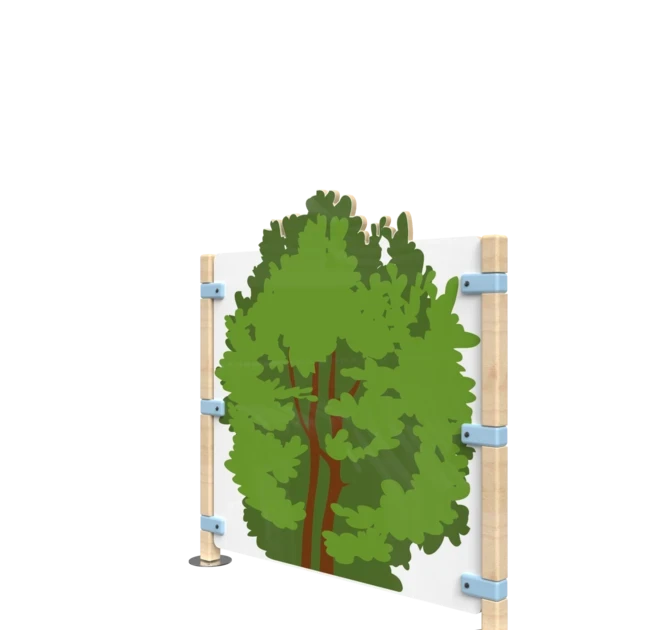 Een bosachtig hekwerk voor een speelhoek voor kinderen | IKC Hekwerken