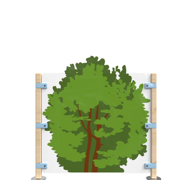 Een bosachtig hekwerk voor een speelhoek voor kinderen | IKC Hekwerken