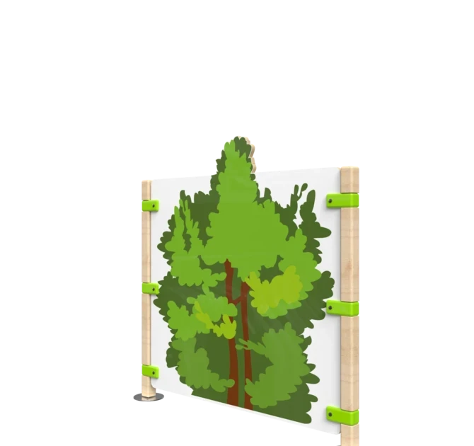 Hekwerk voor kinderhoek met een boom | IKC Hekwerken