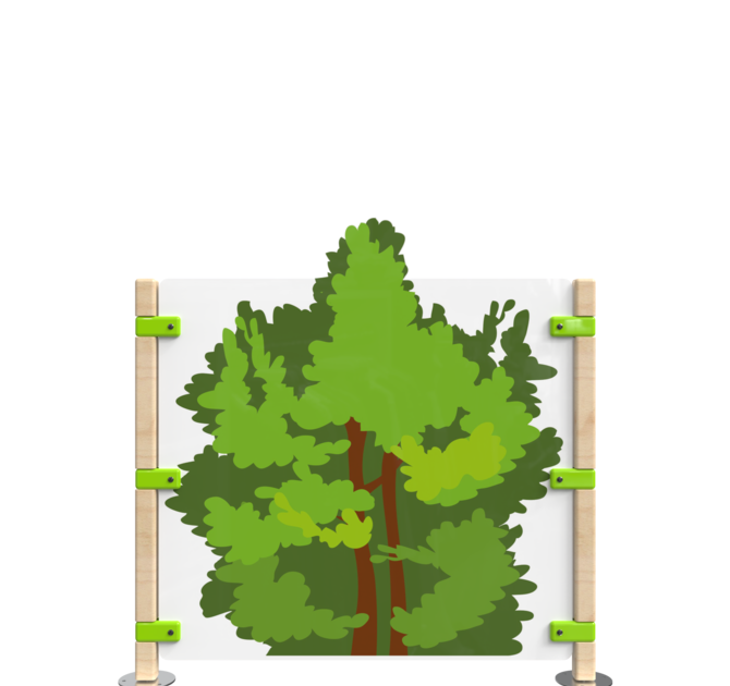 Hekwerk voor kinderhoek met de uitstraling van een bos | IKC Hekwerken