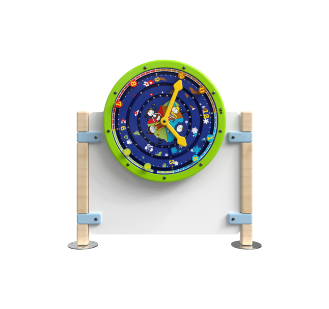 Laag hekwerk voor kinderhoek met een speelwiel wandspel | IKC Hekwerken