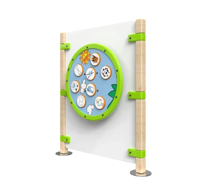 Hekwerk voor een kinderhoek met een speelwiel | IKC Hekwerken