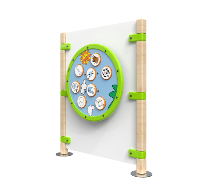 Hekwerk voor een kinderhoek met een speelwiel | IKC Hekwerken