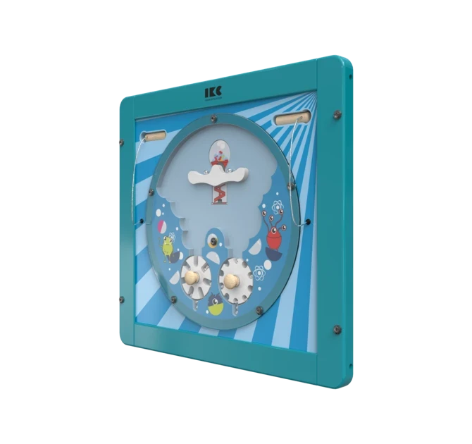 Verplaats de ballen door aan de draaischijven te draaien | IKC wandspellen