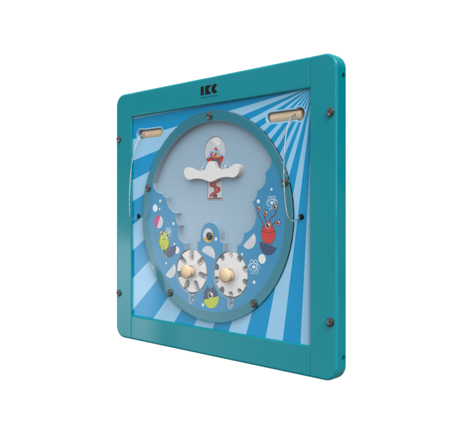 Verplaats de ballen door aan de draaischijven te draaien | IKC wandspellen