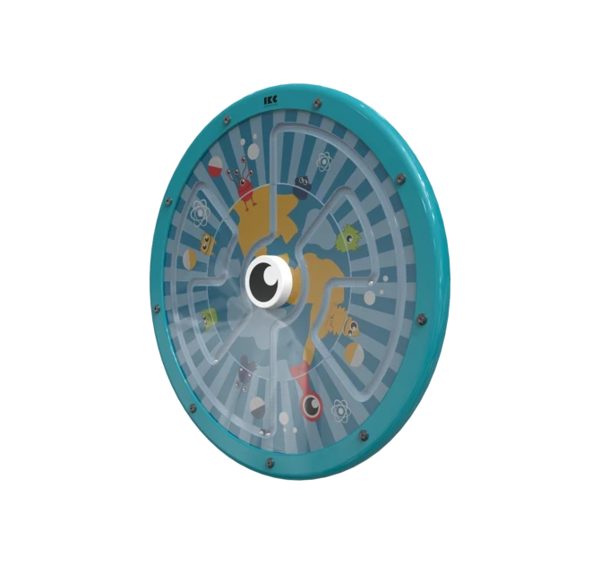 Draai het speelwiel om de ballen te verplaatsen | IKC Wandspellen