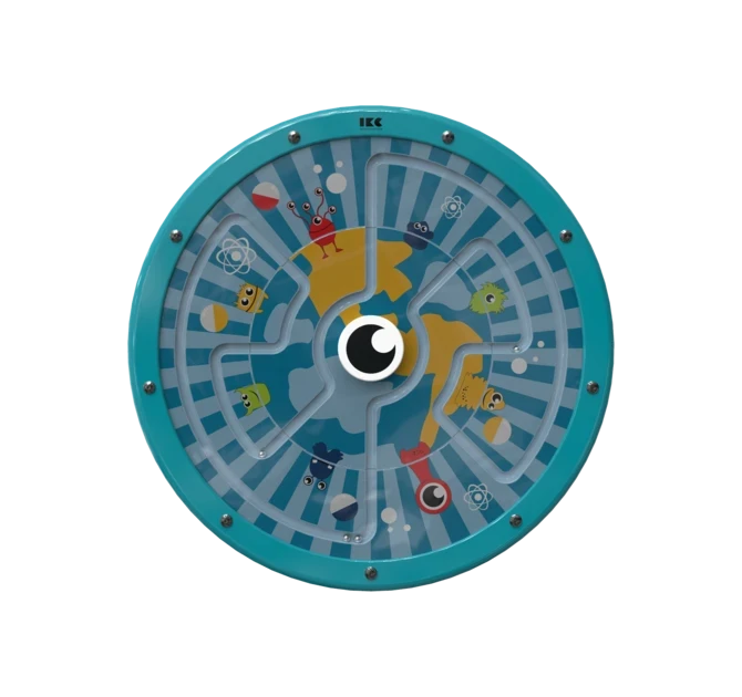 Draai het speelwiel om de ballen te verplaatsen | IKC Wandspellen