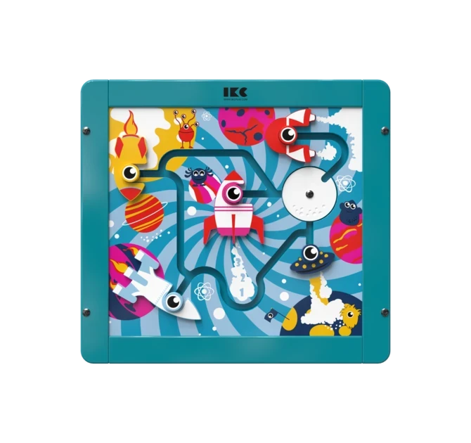 Plaats de ogen op de goede plaats door de draaischijven te gebruiken | IKC Wandspellen