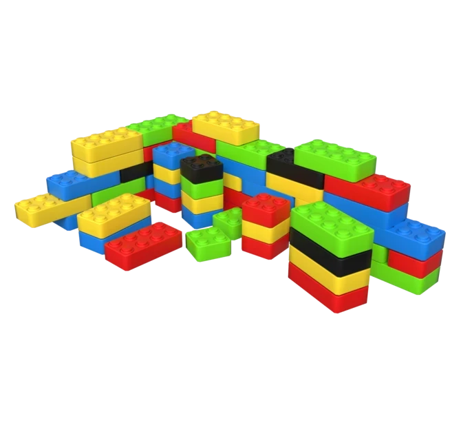 Speelblokken bouwstenen om te stapelen