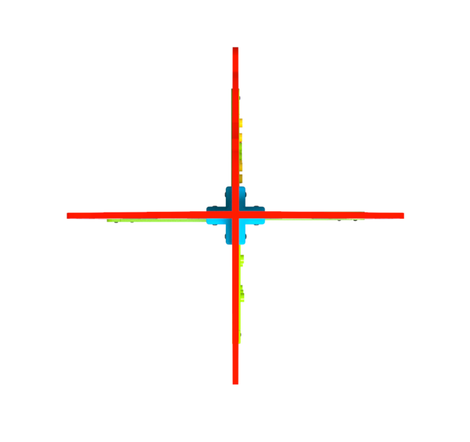 Een speelsysteem in een raket thema voor 4 speelelementen spelmodules | IKC speelsystemen