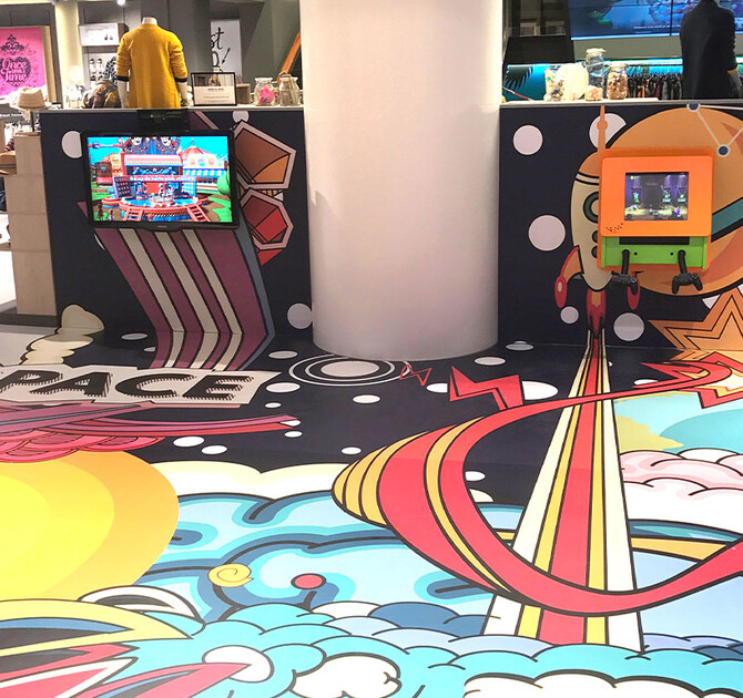 vloersticker voor extra beleving