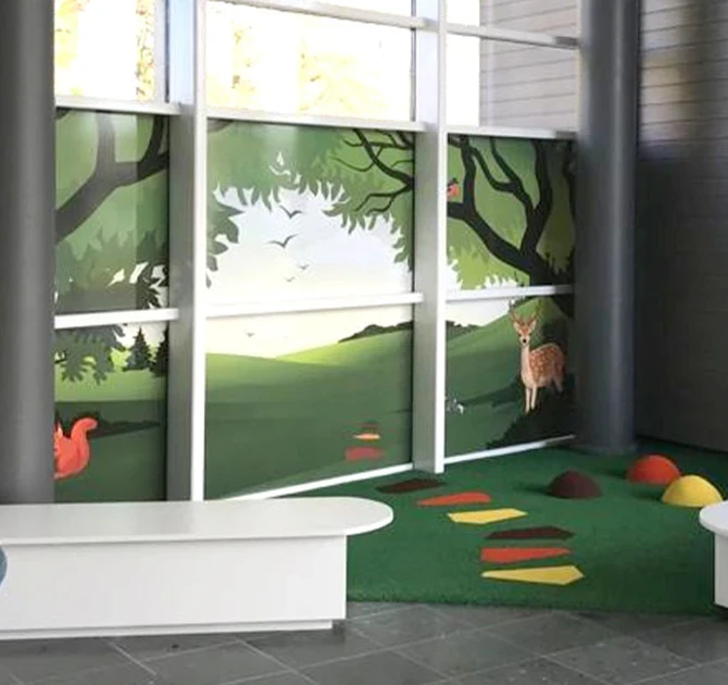 sticker voor op het raam bewegwijzering one way vision