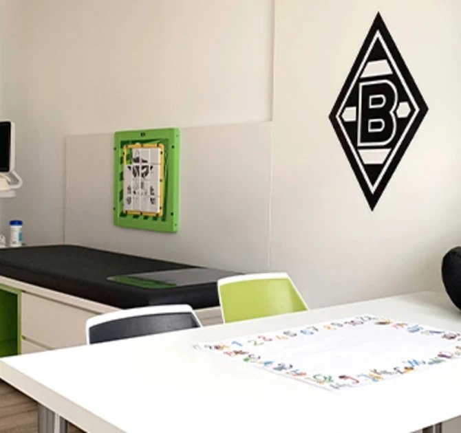 Wandspel voor de behandelkamer