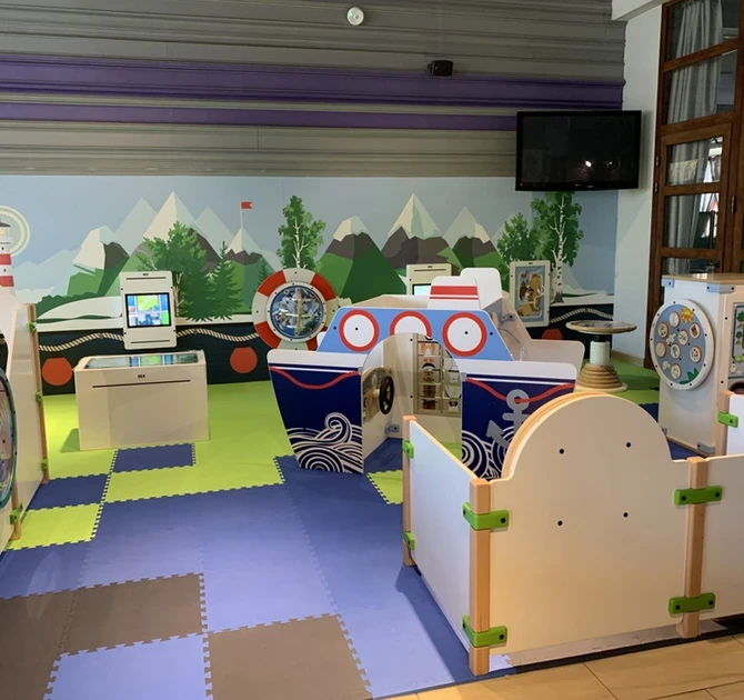 Puzzel vloer voor kinderen een zachte ondergrond voor in een speelhoek 