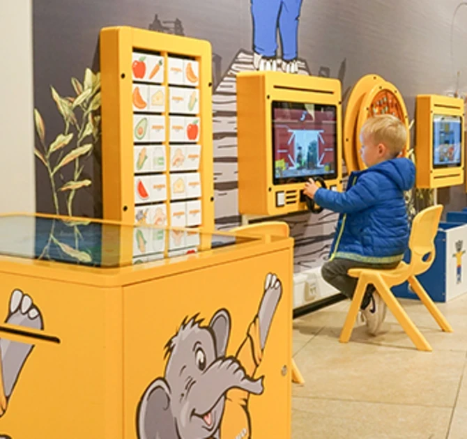 Kinderhoek in supermarkt Jumbo Els Boek in Leeuwarden