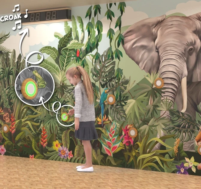 expierence wall voor kinderen met dierengeluiden