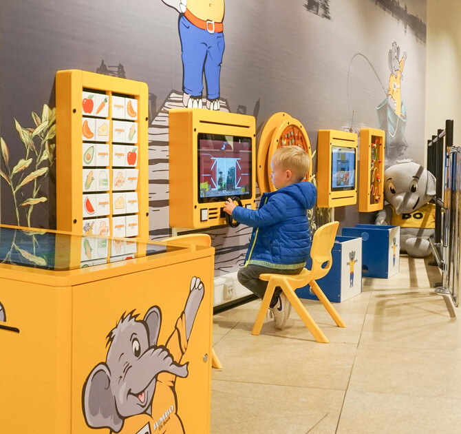 Kinderspeelhoek bij supermarkt Jumbo Els Boek in Leeuwarden