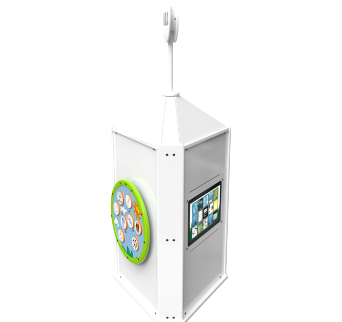 Speeltoren voor een kinderhoek met meerdere spellen interactief  | IKC speelsystemen