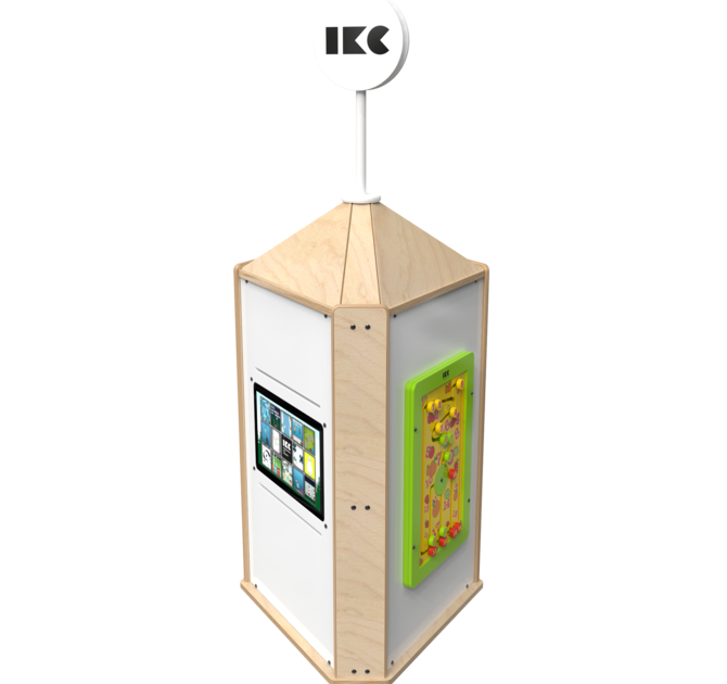 Speeltoren voor een kinderhoek met meerdere spellen interactief  | IKC speelsystemen