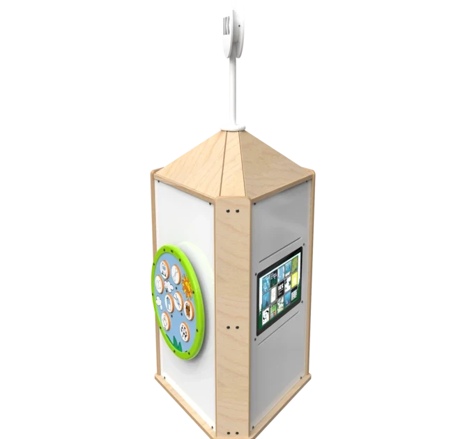 Speeltoren voor een kinderhoek met meerdere spellen interactief  | IKC speelsystemen