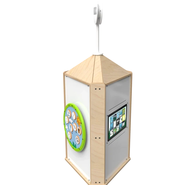 Speeltoren voor een kinderhoek met meerdere spellen interactief  | IKC speelsystemen