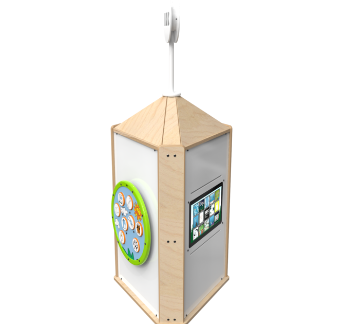 Speeltoren voor een kinderhoek met meerdere spellen interactief  | IKC speelsystemen