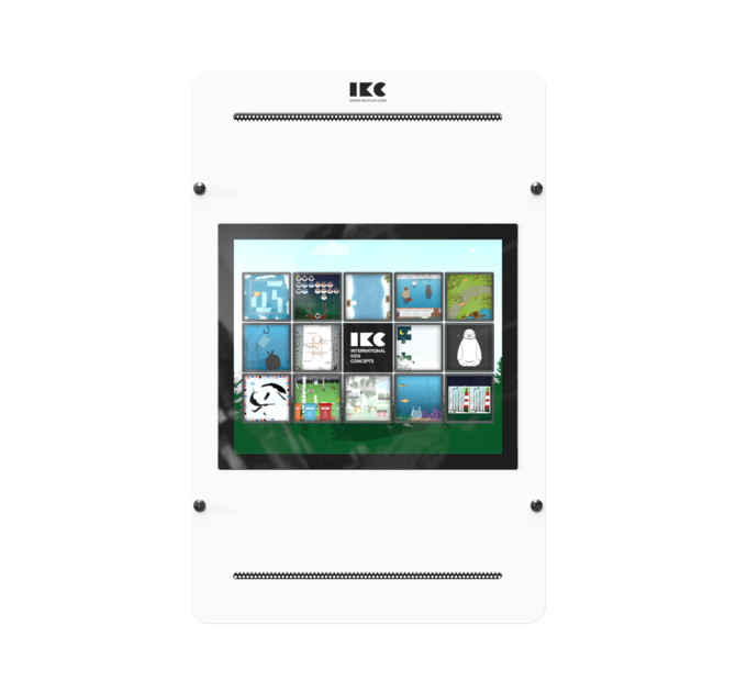 Op deze afbeelding staat een interactief speelsysteem Delta 17 inch white