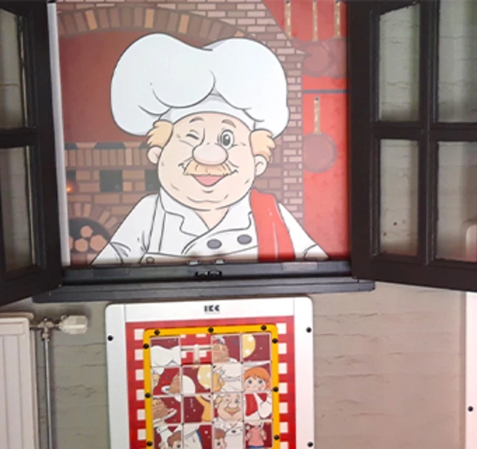 Speciaal ontworpen speelhoek voor kinderen bij Pannenkoekenbakker Buren