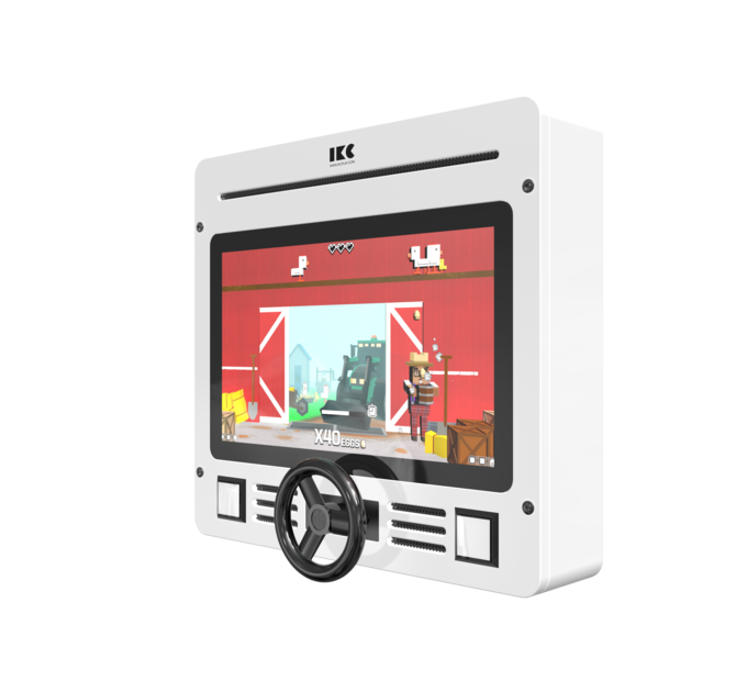 Interactief speelsysteem met stuurtje voor een extra beleving