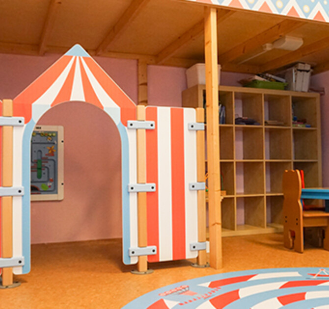 IKC inrichting speelhoek voor kinderen bij kinderopvang Parelbosch in Eindhoven