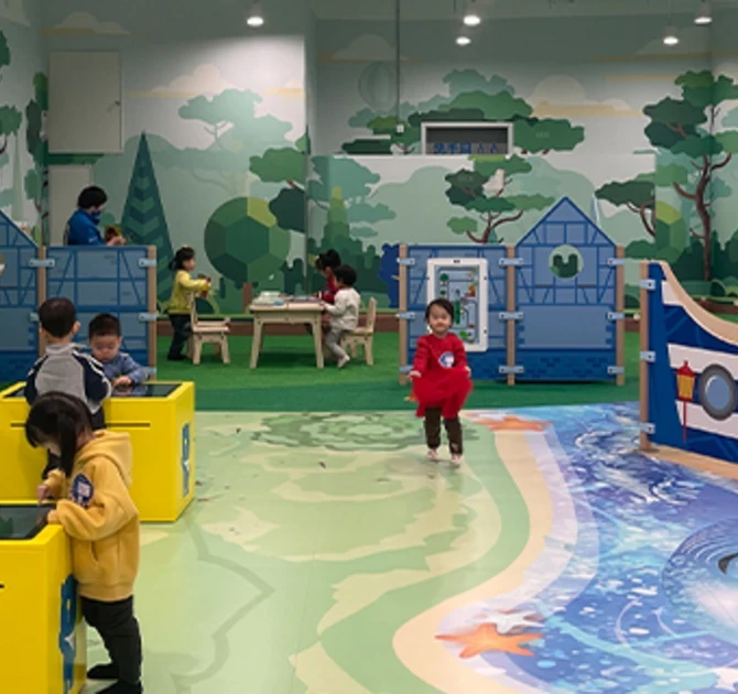 IKC grote speelruimte kinderhoek bij groothandel METRO China in Yanjiao