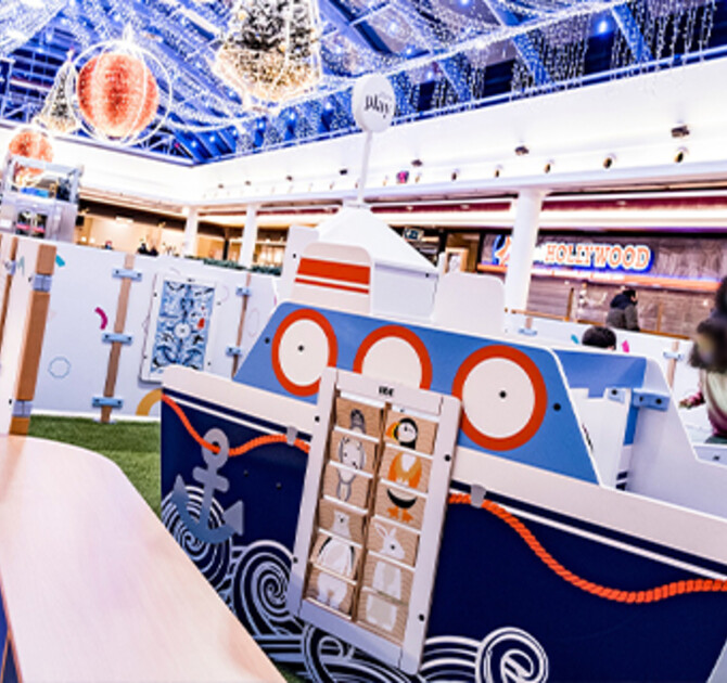 IKC speelruimte in winkelcentrum in Artea Centro Comercial in Leioa, Spanje