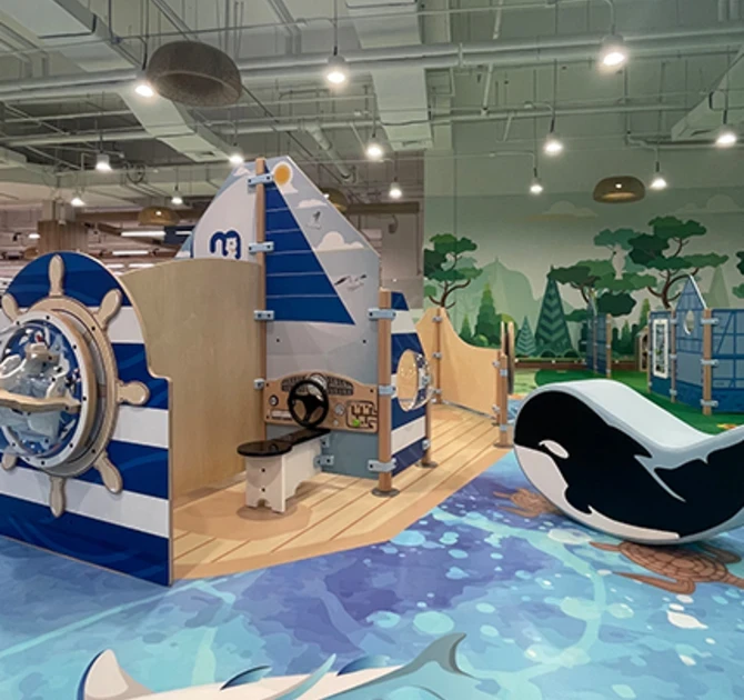 IKC grote speelruimte kinderhoek bij groothandel METRO China in Yanjiao