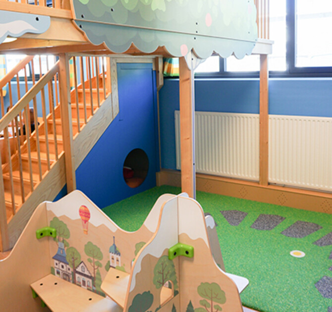 IKC inrichting speelhoek voor kinderen bij kinderopvang Parelbosch in Eindhoven