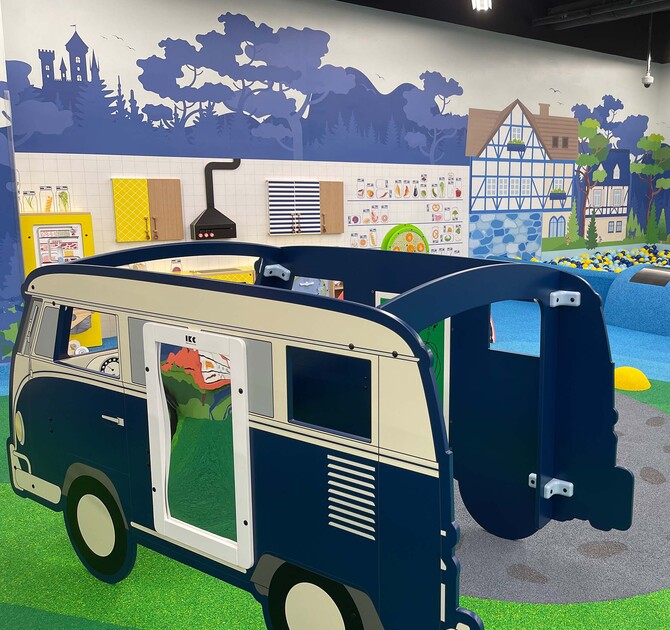 IKC grote speelruimte kinderhoek bij groothandel METRO China in Beijing