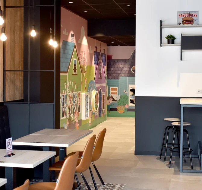 Kinderhoek in cafetaria 